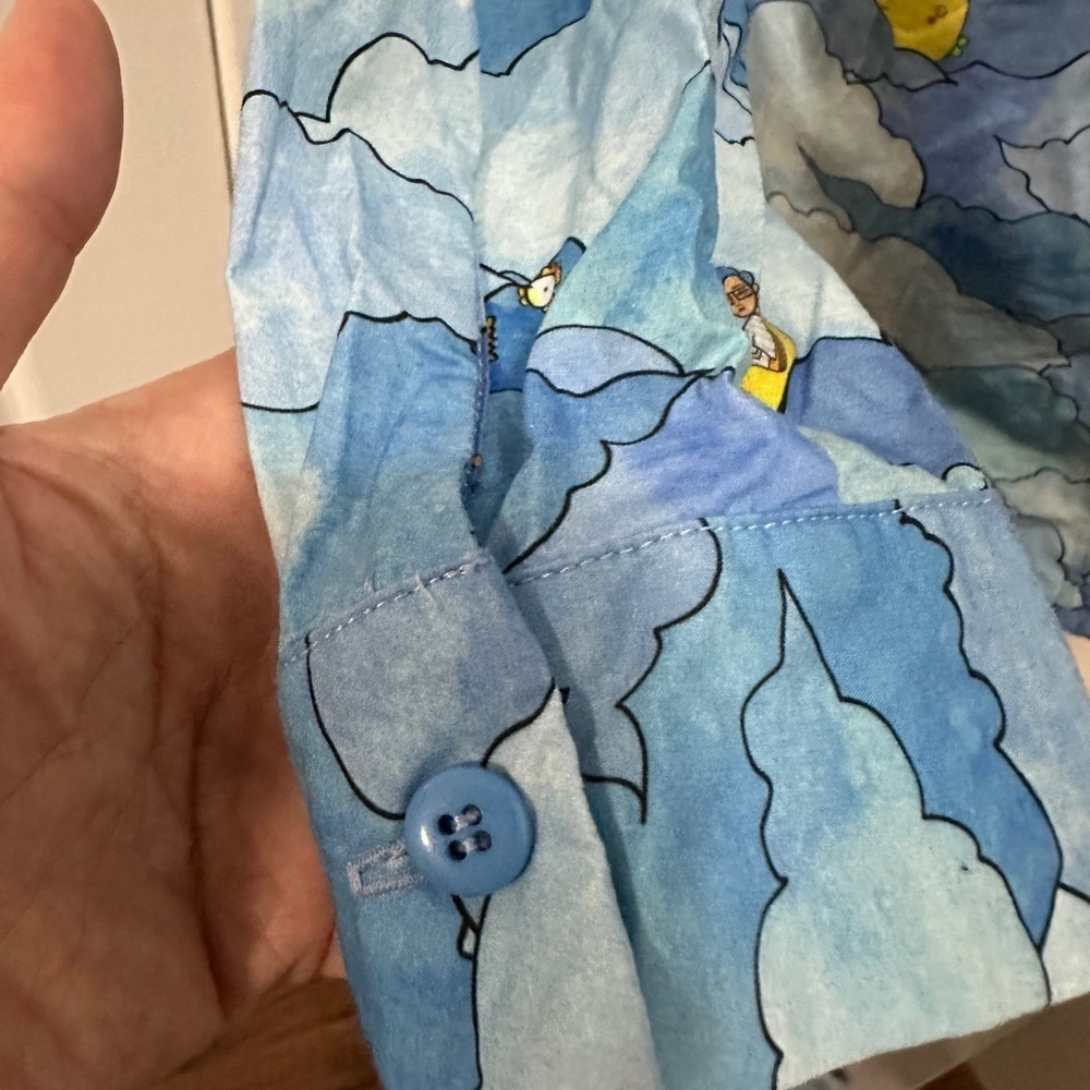 Blue Duck Patterned Button-Up Shirt - Picture 4 of 7